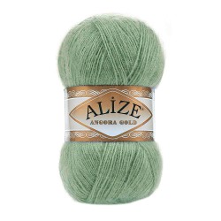Пряжа для вязания Ализе Angora Gold (20% шерсть, 80% акрил) 5х100г/550м цв.852 зеленая трава