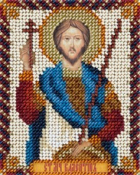Набор для вышивания PANNA арт. CM-1935 Икона Святого мученика Валентина Доростольского 8,5х11 см