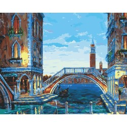 Картины по номерам Белоснежка арт.БЛ.624-AB Каналы Венеции 40х50 см