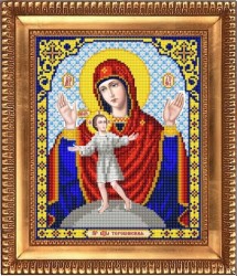 Рисунок на ткани бисером БЛАГОВЕСТ арт.И-4083 Теребинская Богородица 20х25 см упак (1 шт)