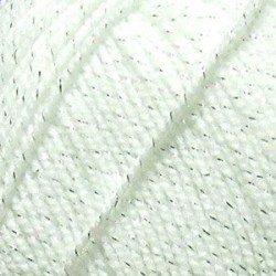 Пряжа для вязания ПЕХ "Мерцающая" (96% акрил, 4% метанит) 5х100г/430м цв.001 белый