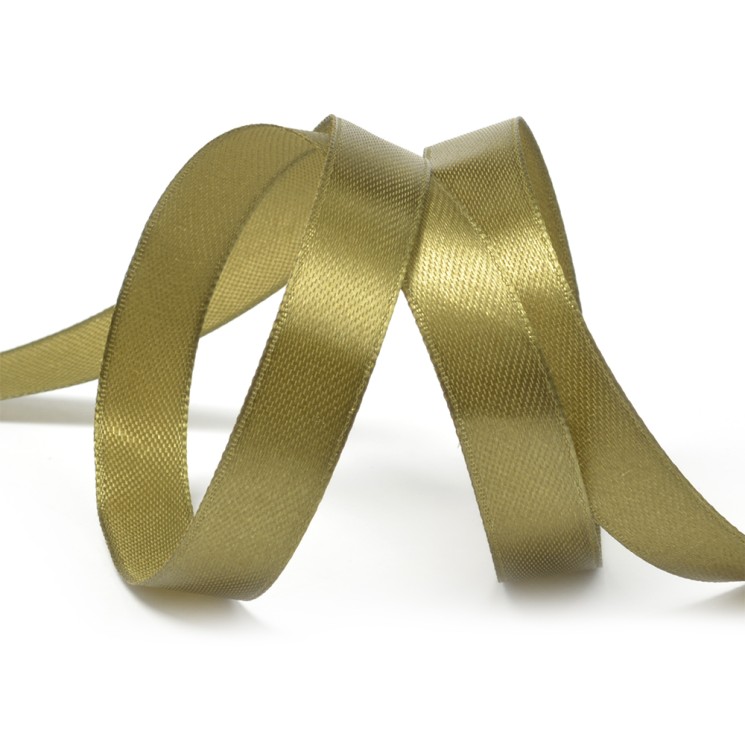 Лента атласная 1/2" (12мм) цв.3151 хаки IDEAL уп.27,4 м