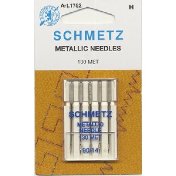 Иглы для металлизированных нитей Schmetz 130 MET NM 90, уп.5 игл