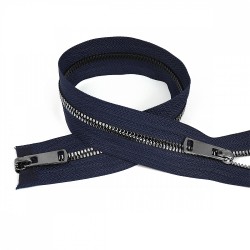 Молния MaxZipper трактор №5 2 замка TT, 80см, цв.синий/т.никель