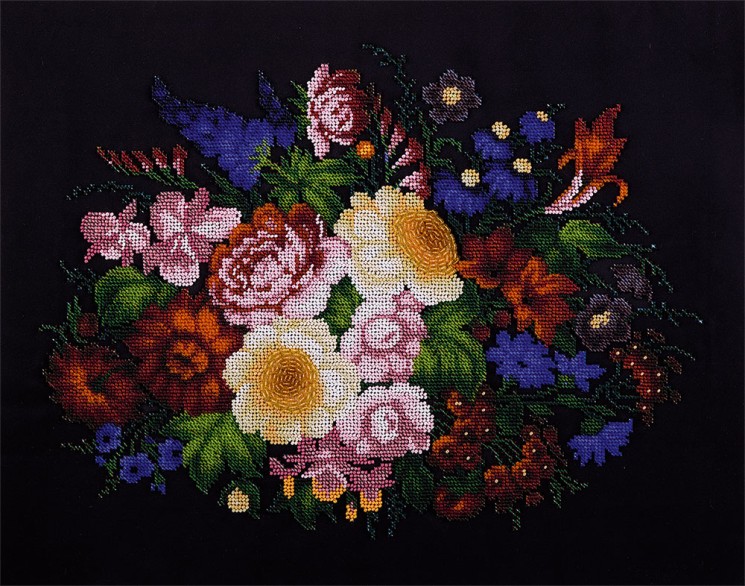 Набор для вышивания PANNA арт. BN-5011 Жостовские цветы 43х34 см