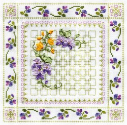 Набор для вышивания PANNA арт. C-0575 Пестрые цветы 26х26 см