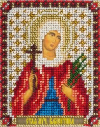 Набор для вышивания PANNA арт. CM-1544 Икона Святой мученицы Валентины 8,5х10,5 см