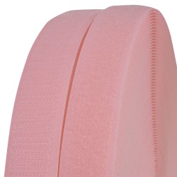 Лента липучка TBY пришивная кач.B шир.25мм цв.F152 грязно-розовый уп.25м (пара)