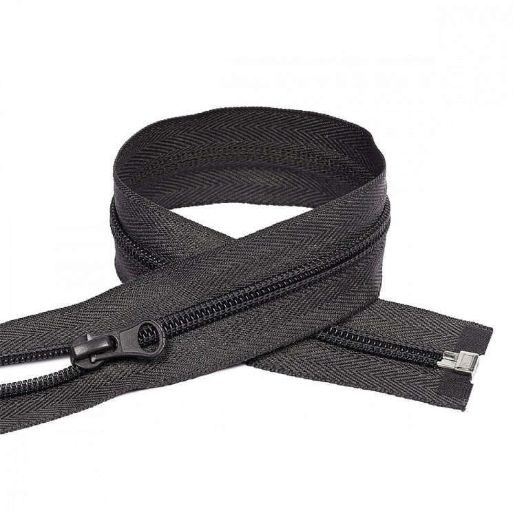 Молния MaxZipper пласт. спираль №5-N 60см цв.F312 т.серый уп.10шт