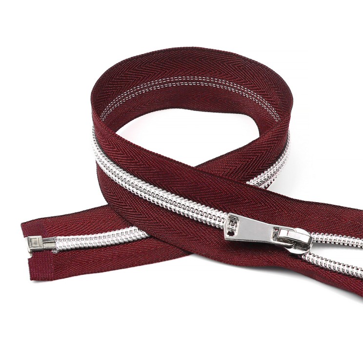 Молния MaxZipper спираль №5 декор. 45 см цв.S021 бордо