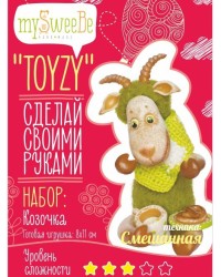 Набор для изготовления текстильной игрушки Toyzy арт.TZ-M001 "Коза" Смешанный