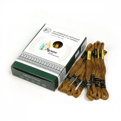 Нитки мулине цв.5304 хаки 24х8м С-Пб
