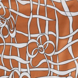 Ткань шелк Армани креп 90 г/м  97% полиэстер, 3% лайкра шир.148 см арт.T.0549.5 цв.05 оранжевый рул.25м
