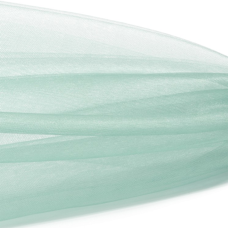 Фатин Кристалл средней жесткости блестящий арт.K.TRM шир.300см, 100% полиэстер цв. 24 К уп.5м - св.мята