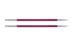 29255 Knit Pro Спицы съемные Royale 4мм для длины тросика 28-126см, ламинированная береза, розовая фуксия, 2шт