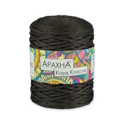 Пряжа ARACHNA Cord Classic (100% полиэфир) 3х200г/100м цв.06 т.серый