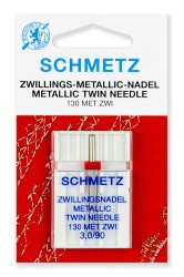 Иглы для металлизированных нитей Schmetz 130 MET ZWI №90/3,0, уп.1 игла