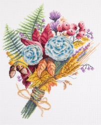 Набор для вышивания PANNA арт. C-7007 Осенний букет 23,5х29 см