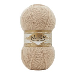 Пряжа для вязания Ализе Angora Gold (20% шерсть, 80% акрил) 5х100г/550м цв.524 бежевый