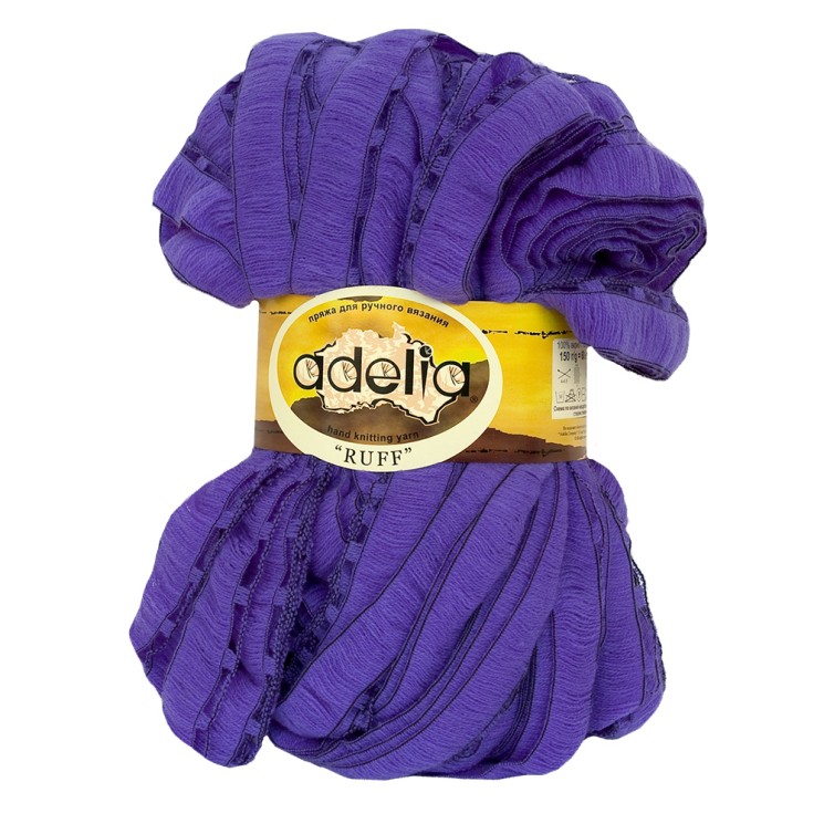 Пряжа ADELIA RUFF (100% акрил) 2х150г/60м СК цв.09 фиолетовый