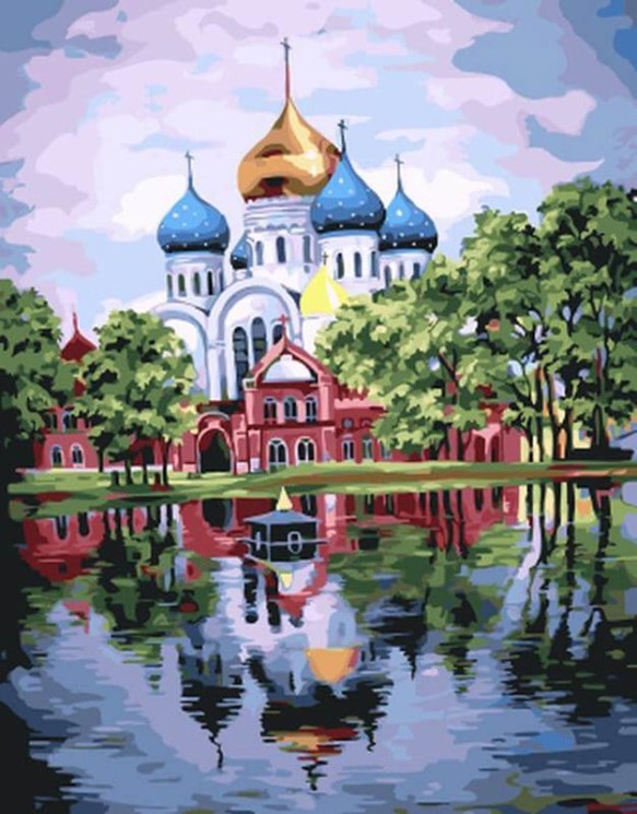 Картины по номерам Николо-Угрешский монастырь GX22071 40х50 тм Цветной