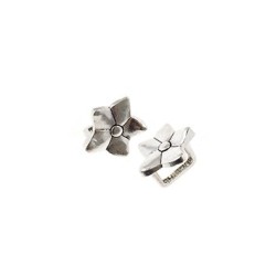 Бусины металлические TESОRO арт.TS-4841 цв.античное серебро уп.2шт 13 мм