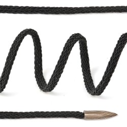 Шнурки TBY круглые 5мм арт.SLF044 длина 130 см цв.черный уп.10шт