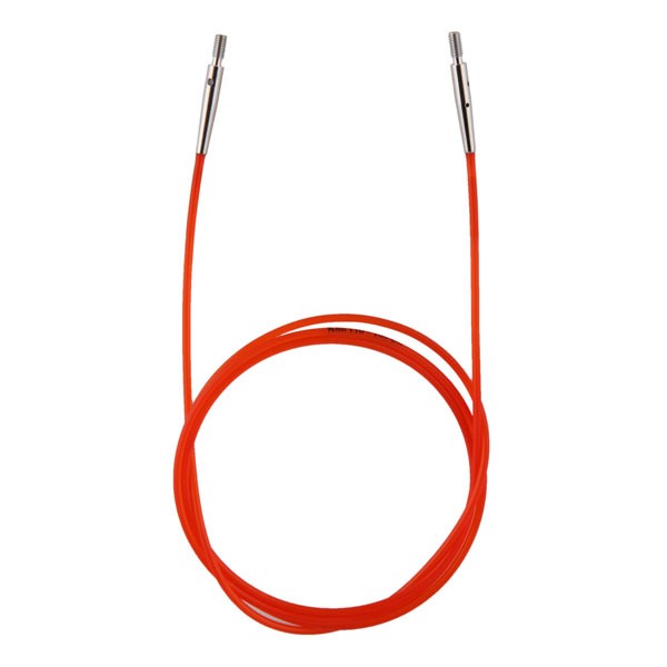 10635 Knit Pro Тросик (заглушки 2шт, ключик) для съемных спиц, длина 76см (готовая длина спиц 100см), красный