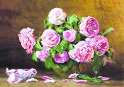 Набор для вышивания бисером МАТРЕНИН ПОСАД арт.37х49 - 0031/Б Розовый аромат