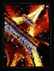 Набор ЧМ арт. КС-1035 для изготовления картины со стразами Crystal Art Эйфелева башня 30/3x42 см упак (1 шт)