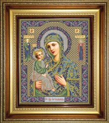 Набор для вышивания бисером GALLA COLLECTION арт.И 042 Икона Божией Матери Иерусалимская 25x31 см