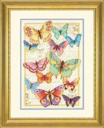 Набор для вышивания DIMENSIONS арт.DMS-70-35338 Красота бабочек 25 х 35/5 см упак (1 шт)