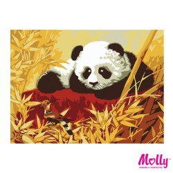 Картины по номерам Molly арт.KH0032/1 Панда (10 Цветов) 15х20 см