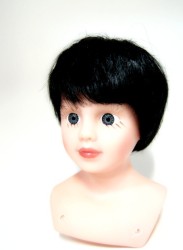 Волосы для кукол арт.КЛ.24950 П80 (прямые, короткие) цв.Ч
