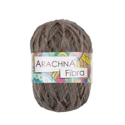 Пряжа ARACHNA Fibra (100% полиэфир) 10х50г/200м цв.06 коричневый меланж
