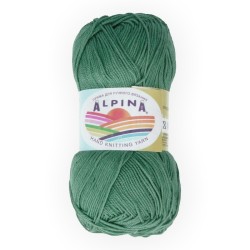 Пряжа ALPINA XENIA (100% мерсеризованный хлопок) 10х50г/240м цв.562 зелёный