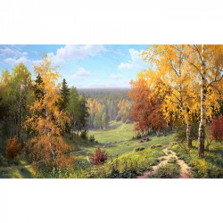Картины мозаикой Molly арт.KM0263 Прищепа. Бабье лето (40 цветов) 40х50 см