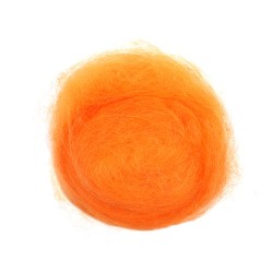 Шерсть для валяния КАМТ Кардочес (100% шерсть п/т) 1х100г цв.035 оранжевый