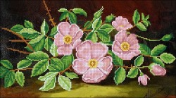 Рисунок на ткани КОНЁК арт. 1488 Шиповник 25х45 см