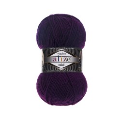 Пряжа для вязания Ализе Superlana midi (25% шерсть/ 75% акрил) 5х100г/170м цв.388 пурпурный упак (1 упак)