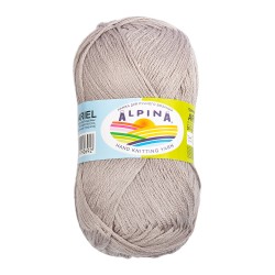 Пряжа ALPINA ARIEL (98% акрил, 2% пайетки) 10х50г/150м цв.08 св.серый