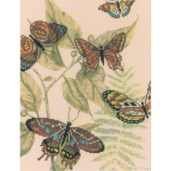 Набор для вышивания РТО арт.M70012 Царство бабочек 20х26 см.