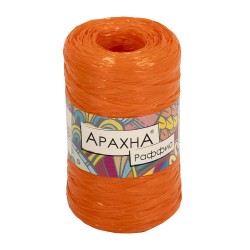 Пряжа ARACHNA Raffia (100% полипропилен) 5х50г/200м цв.13 оранжевый