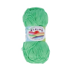 Пряжа ALPINA XENIA (100% мерсеризованный хлопок) 10х50г/240м цв.082 яр.зеленый