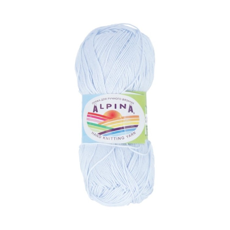 Пряжа ALPINA XENIA (100% мерсеризованный хлопок) 10х50г/240м цв.137 бл.голубой