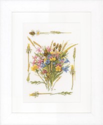 Набор для вышивания LANARTE арт.PN-0148165 Field bouquet 26х31 см