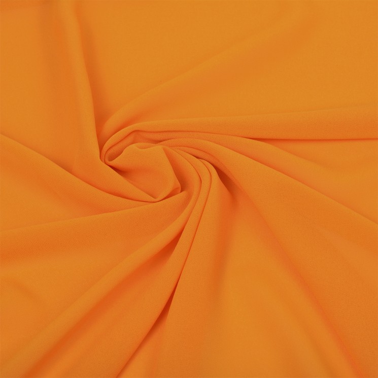 Ткань креп-шифон арт.TBY.8021-192 плот.105г/м2 100% ПЭ шир. 150см цв.192 светло-оранжевый уп.5м