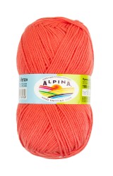 Пряжа ALPINA VERA (55% акрил, 45% хлопок) 5х100г/280м цв.28 св.красный