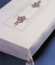 Набор для вышивания OEHLENSCHLAGER арт.11332 скатерти Летние цветы 130х210 см