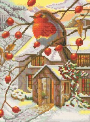 Рисунок на канве КОНЁК арт. 7827 На ветке 29х39 см